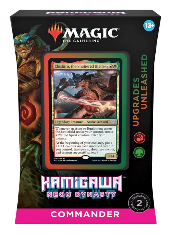 MTG Kamigawa Neon Dynasty Commander Deck - Upgrades Unleased Hot on Sale