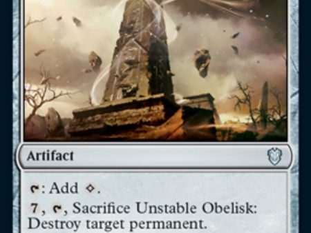 Unstable Obelisk [Innistrad: Crimson Vow Commander] Hot on Sale