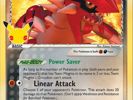 Team Magma s Groudon (9 95) [Celebrations: 25th Anniversary - Classic Collection] For Cheap