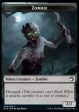 Zombie (005)    Elemental Double-sided Token [Innistrad: Midnight Hunt Tokens] Online Sale