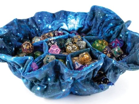 Velvet Dice Bag with Pockets: Galaxy Discount