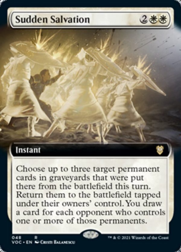 Sudden Salvation (Extended Art) [Innistrad: Crimson Vow Commander] Sale