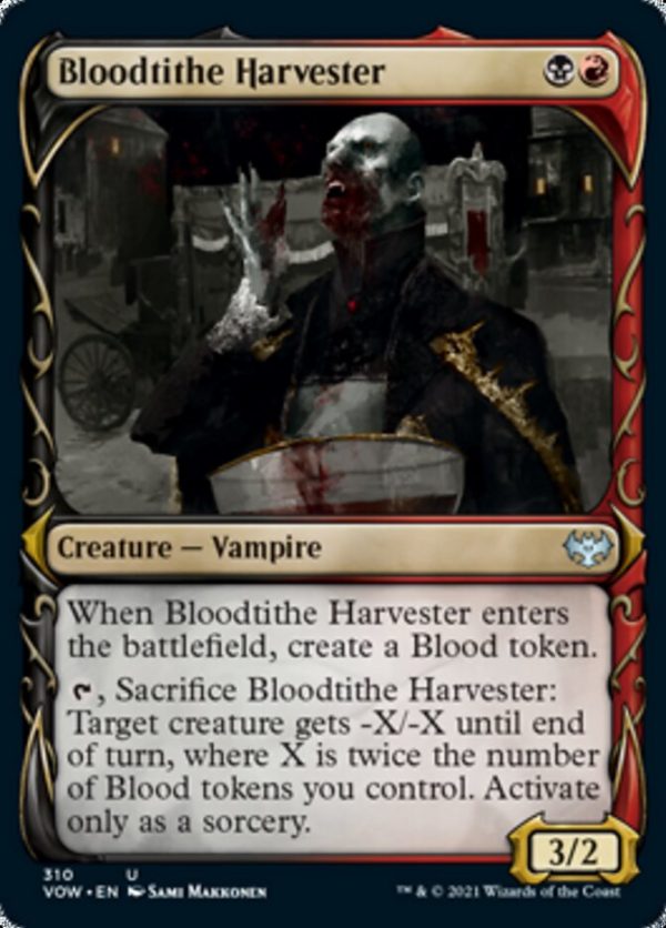 Bloodtithe Harvester (Showcase Fang Frame) [Innistrad: Crimson Vow] Discount