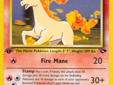 Blaine s Rapidash (33 132) [Gym Challenge 1st Edition] Online Hot Sale