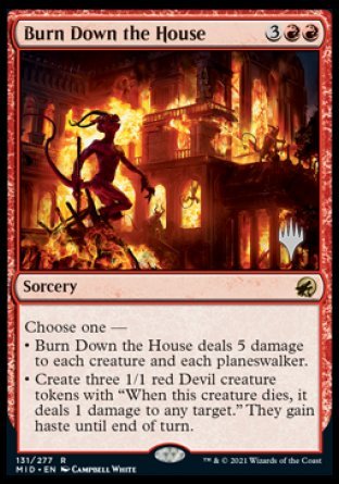 Burn Down the House (Promo Pack) [Innistrad: Midnight Hunt Promos] Online Sale