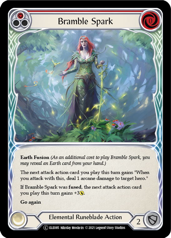 Bramble Spark (Red) [U-ELE085] (Tales of Aria Unlimited)  Unlimited Rainbow Foil Discount