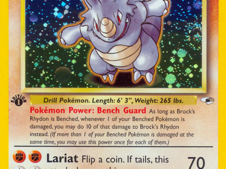 Brock s Rhydon (2 132) [Gym Heroes 1st Edition] For Discount