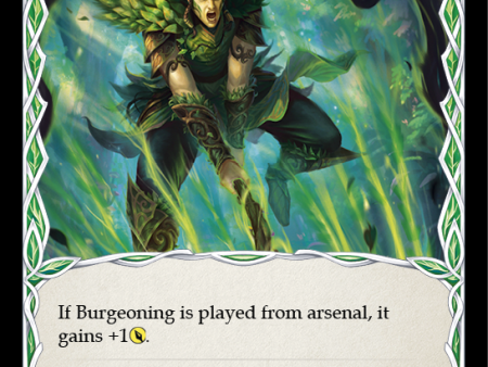 Burgeoning (Yellow) [U-ELE135] (Tales of Aria Unlimited)  Unlimited Rainbow Foil Sale